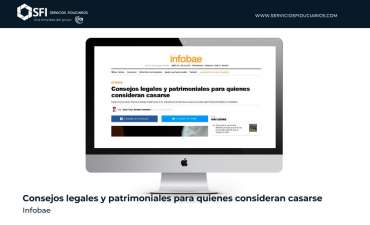INFOBAE: Consejos legales y patrimoniales para quienes consideran casarse