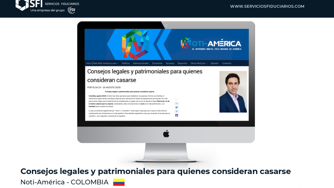 NOTI AMÉRICA – COLOMBIA: Consejos legales y patrimoniales para quienes consideran casarse