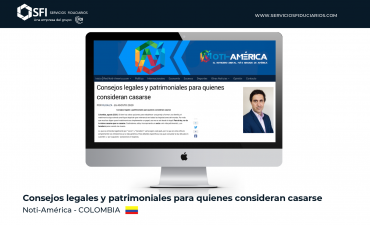 NOTI AMÉRICA – COLOMBIA: Consejos legales y patrimoniales para quienes consideran casarse