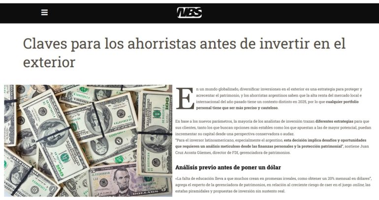 Claves para los ahorristas antes de invertir en el exterior