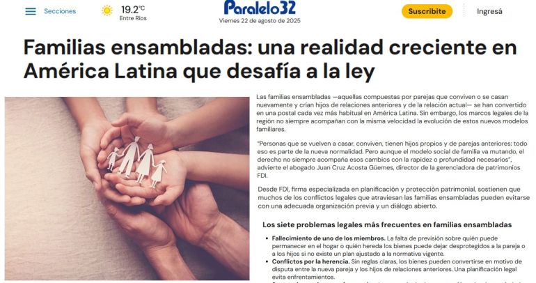 Familias ensambladas: una realidad creciente en América Latina que desafía a la ley